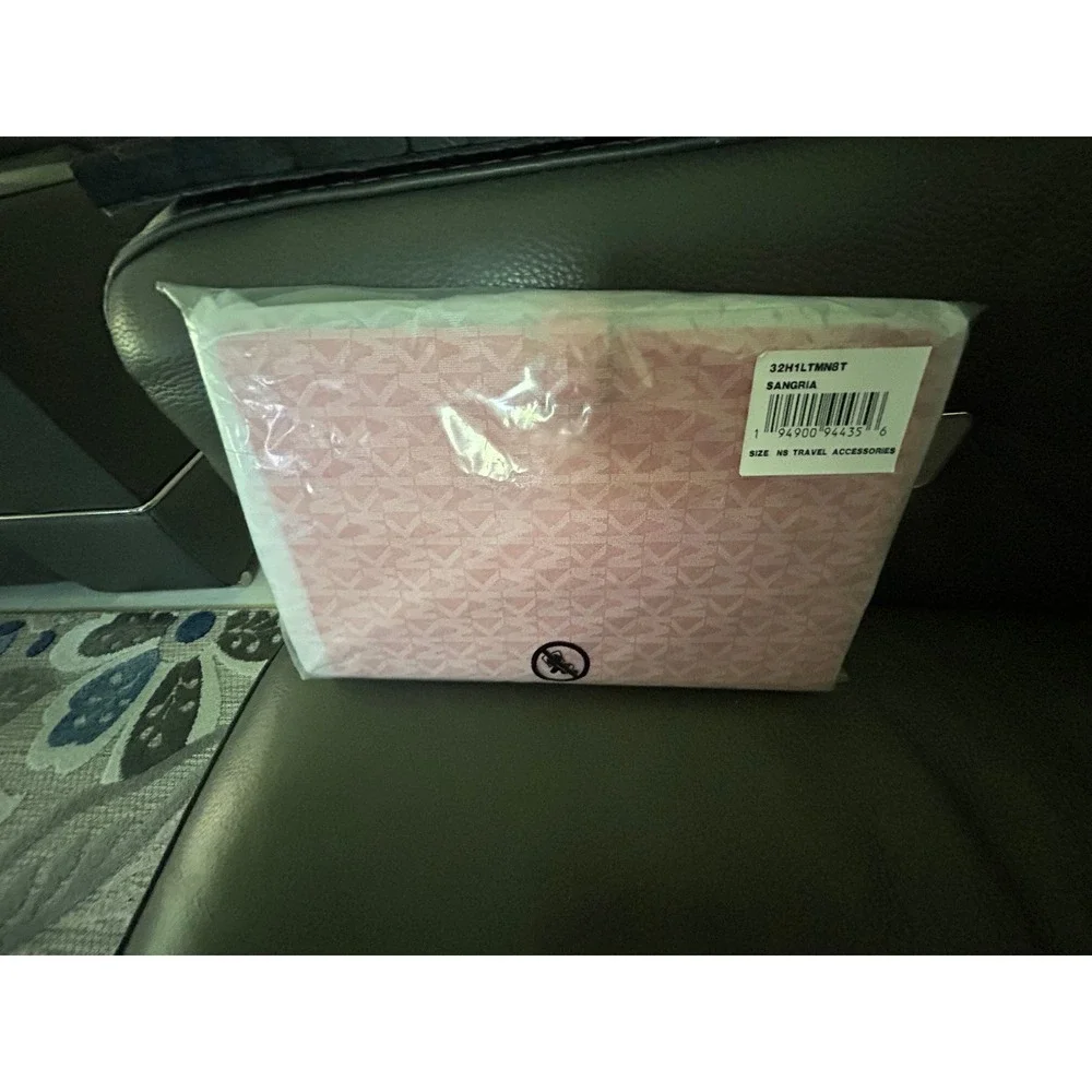 Michael Kors Sangria Red Leather Studded MD‎ Tab Notebook Journal 32H1LTMN8T NEW